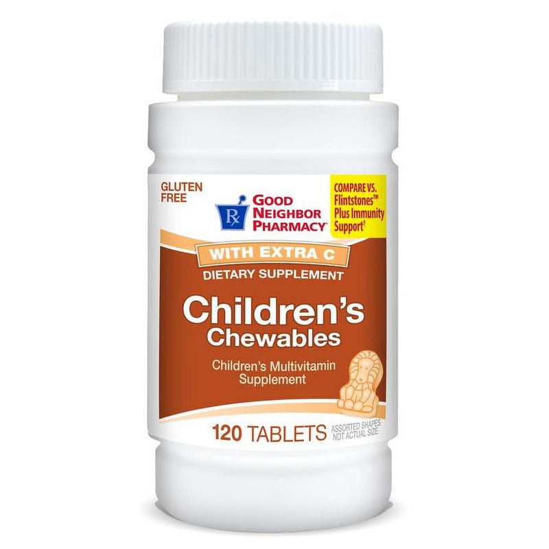 Silver Rod Pharmacy Silver Rod Pharmacy GNP Children S Chewables Multivitamins With Extra Vitamin C 120 Tablets Vitamins & Supplements