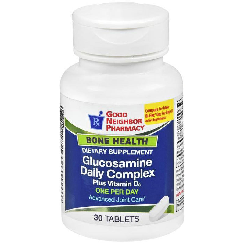 Silver Rod Pharmacy Silver Rod Pharmacy GNP Glucosamine Daily Complex Plus Vitamin D 1000mg 30 Tablets Vitamins & Supplements