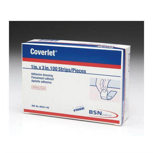 Coverlet Coverlet Latex Free 1 X 3 Inches Adhesive Dressing Strips 100 Medical Tape & Bandages Lavender
