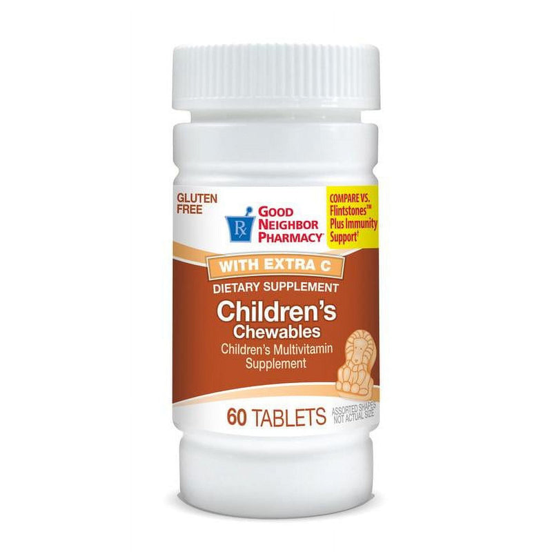 Silver Rod Pharmacy Silver Rod Pharmacy GNP Children S Chewables Multivitamins With Extra Vitamin C 60 Tablets Vitamins & Supplements