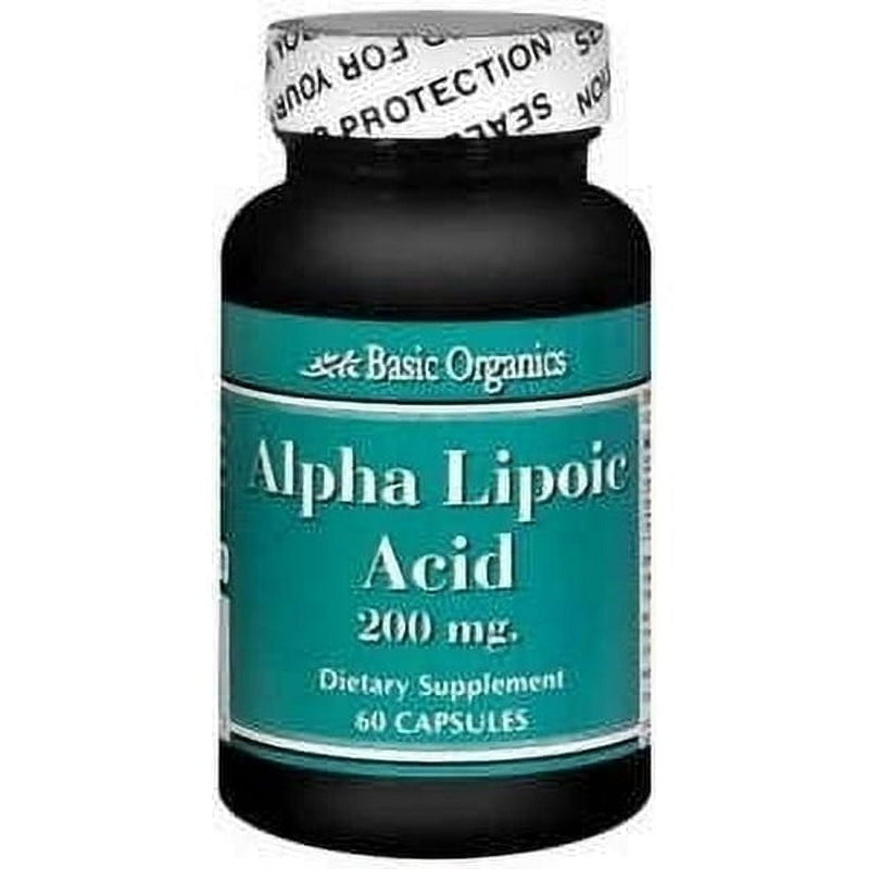 Basic Organics Basic Organics Alppha Lipoic Aicd Caplets 200 Mg  60 Ct Acid Neutralizers