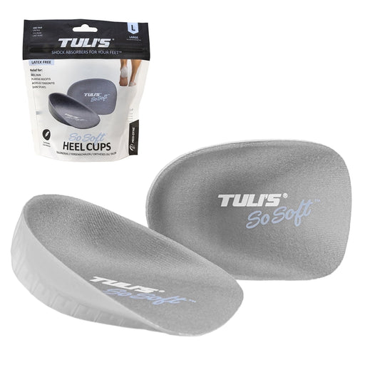 Tuli's Tuli's S So Soft Heavy Duty Gel Heel Cups For Plantar Fasciitis Sever S Disease And Heel Pain Relief Large Foot Care