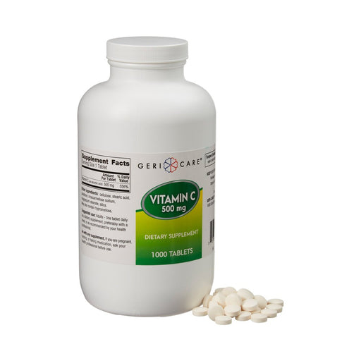 Geri-Care Geri-Care® Vitamin C 500 mg – Immune Support Supplement (1,000 Tablets) Vitamins & Supplements
