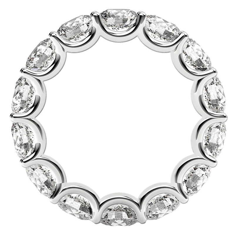 Bids.com Round Cut Lab Grown Diamond Eternity Ring in 14k White Gold (6 cttw FG/VS2) Rings
