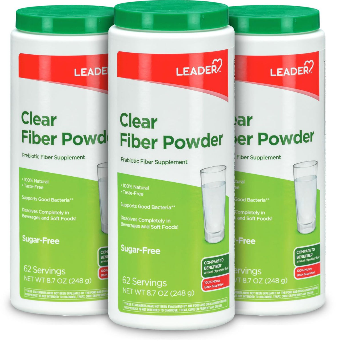 Leader™ Clear Fiber Powder – Prebiotic & Sugar-Free Digestive Support ...