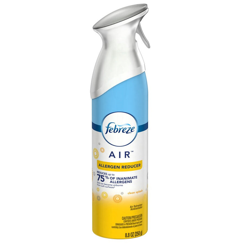 Febreze Febreze Air Refresher, Allergen Reducer, Clean Splash 8.8 Oz Air Fresheners White Smoke
