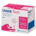 Owen Mumford Unistik Touch Flow Safety Lancets 1.5Mm x 30G 100Ct Lancing Devices