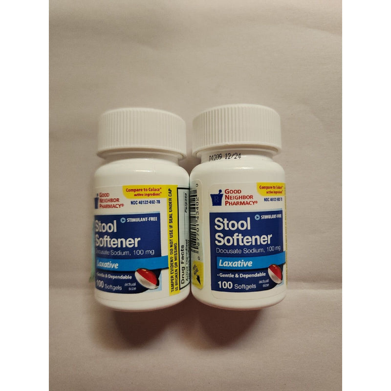 good Neighbor Pharmacy good Neighbor Pharmacy 2 GNP Stool Softener 100mg 100 Softgels Health & Beauty