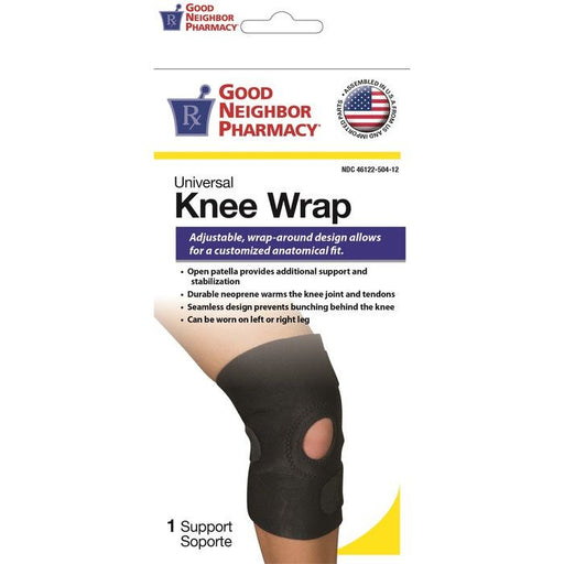 Good Neighbor Pharmacy Good Neighbor Pharmacy Universal Knee Wrap Black 1ct Health & Beauty White Smoke