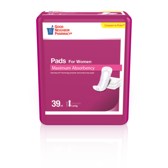 0 Good Neighbor Pharmacy Bladder Pads For Women Maximum Absorbency 4x39ct Skateboarding Pads
