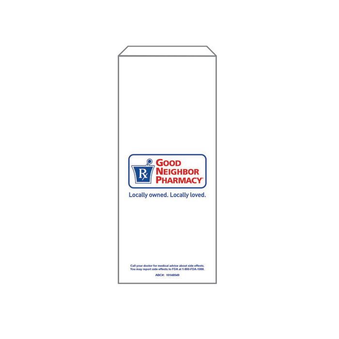 0 Good Neighbor Pharmacy Bag White S Rx 4X1X10 3000 Golf Bags