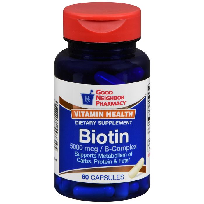 Good Neighbor Pharmacy Good Neighbor Pharmacy GNP Biotin 5000 Mcg 60 Caps Vitamins & Supplements