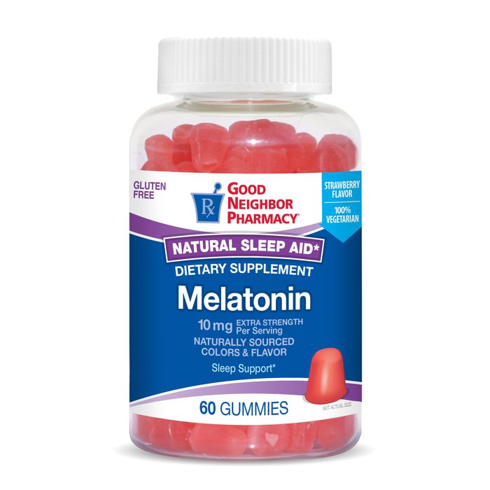 0 Good Neighbor Pharmacy Melatonin 10mg Strawberry Gummies 60ct