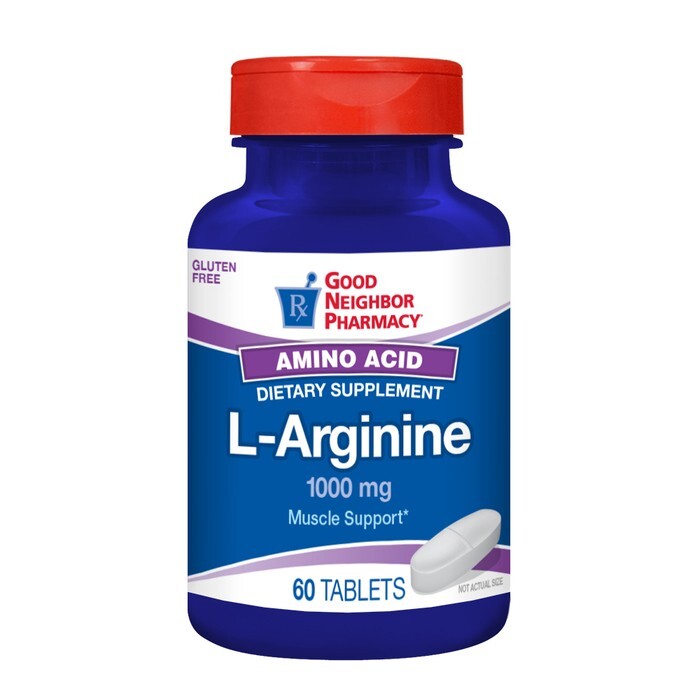 0 Good Neighbor Pharmacy L-Arginine Amino Acid 1000mg Tablets 60ct Acid Neutralizers
