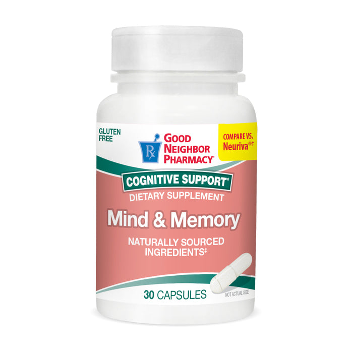 0 Good Neighbor Pharmacy Mind & Memory Brain Support Capsules 30ct Memory White Smoke