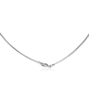 Bids.com 14k White Gold Classic Omega Style Chain (2 mm) Necklaces