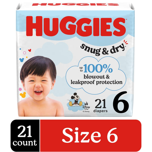Huggies Huggies Snug & Dry Diapers, Disney Baby, 6 (Over 35 LB) Diapers