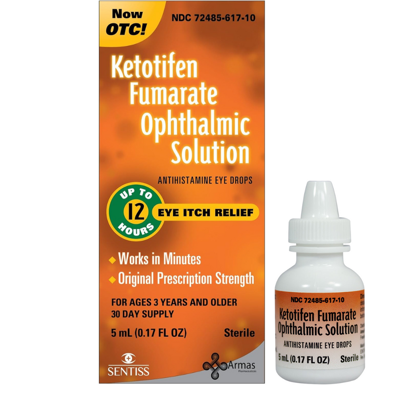 Armas Armas Ketotifen Eye Allergy Itch Relief Drops 5mL ( 3 Pack ) Eye Drops & Lubricants