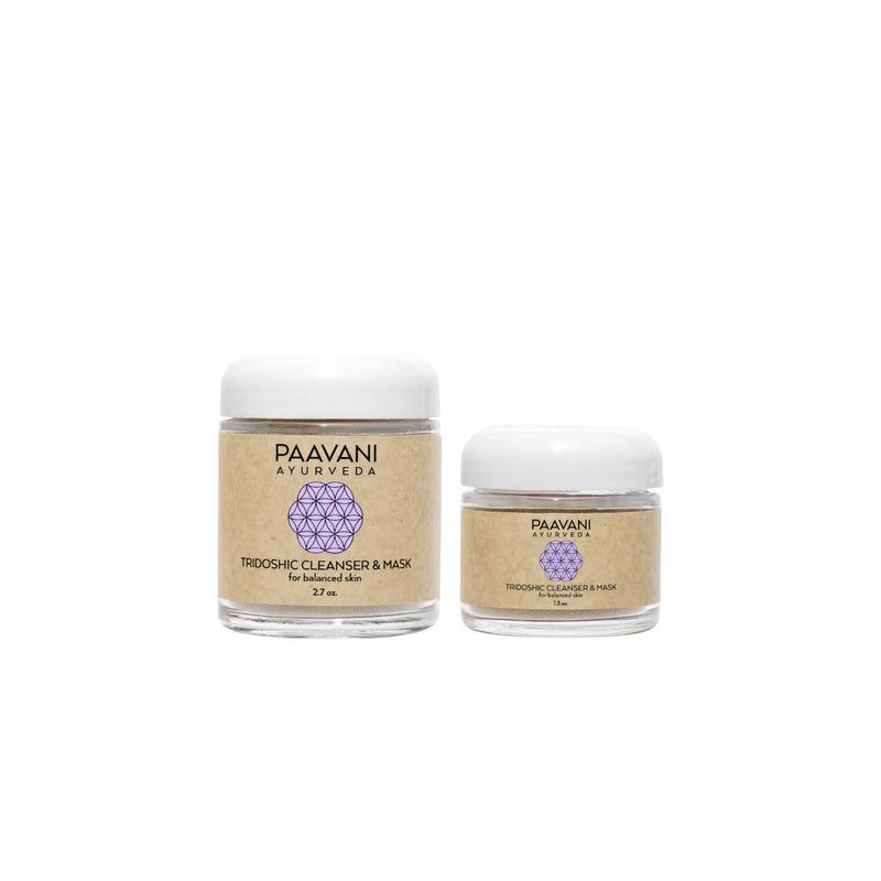Paavani Ayurveda Tridoshic Cleanser & Mask | Ayurvedic Cleansing Grains for Balanced, Radiant Skin simple