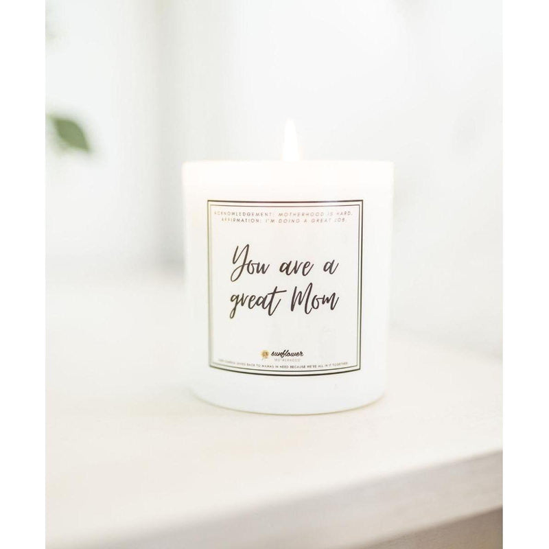 Sunflower Motherhood Great Mom Candle Candles