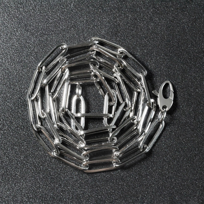 Bids.com 14k White Gold Bold Paperclip Chain (4.2 mm) Necklaces