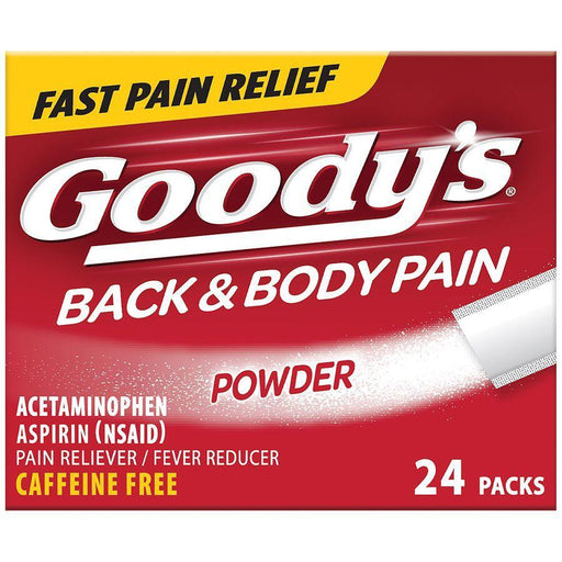 Goody's Goody's Caffeine Free Powder Stick Packs Back & Body Pain Health & Beauty