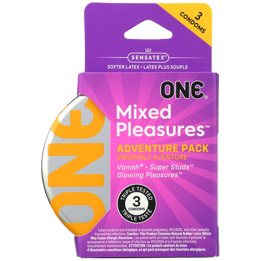 ONE ONE Next Generation Mixed Pleasures Condoms - Box Of 3 Condoms