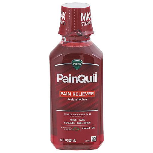 Vicks Vicks Max Strength Black Cherry Flavored Pain Reliever 12 Fl Oz Personal Care