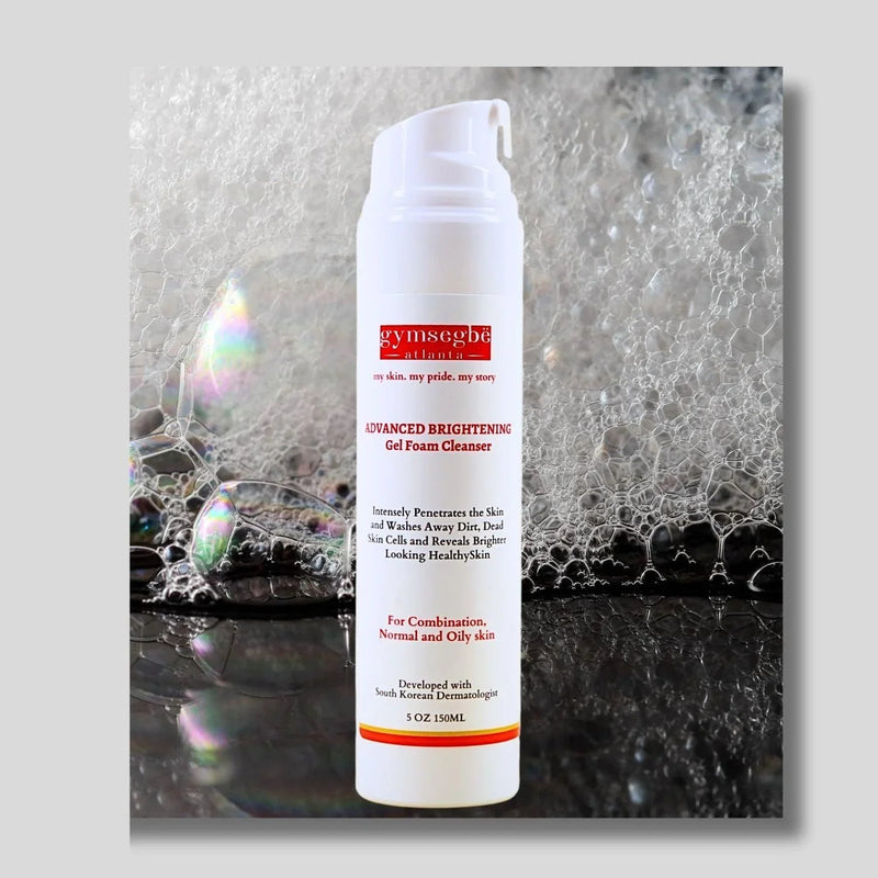 gymsegbë Advanced Brightening Gel Foam Cleanser | Rice Extract [BACK IN STOCK 9/13] Anti-Aging Facial Dark Gray 1 Bottle,2 bottles Save $1.99,3 Bottles Save $5.98,4 Bottles Save $7.97