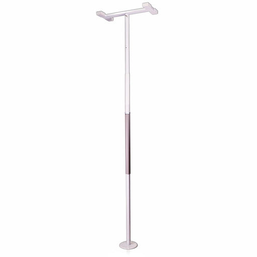 Stander Stander Floor To Ceiling Security Grab Bar Pole Health Care White Smoke