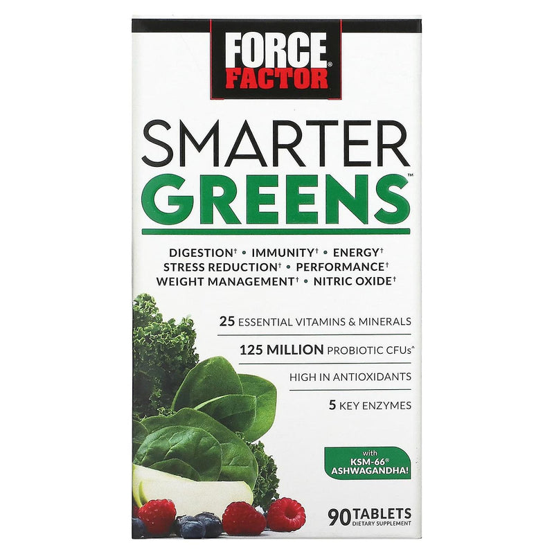 Force Factor Force Factor Smarter Greens – Daily Superfood &amp; Vitality Formula (90 Tablets) Vitamins & Supplements