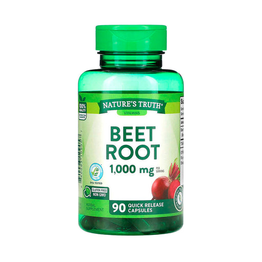 Nature's Truth Nature's Truth Beet Root, 500 Mg, 90 Quick Release Capsules Beets White Smoke