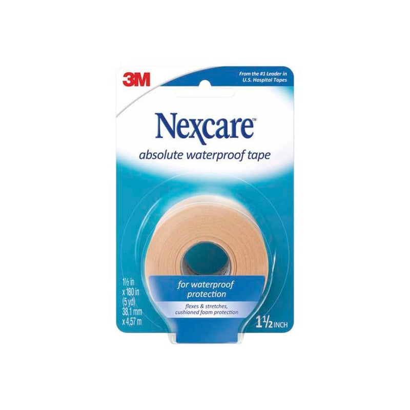 Nexcare Nexcare Tape, Absolute Waterproof, 1.5 Inch Personal Care White Smoke