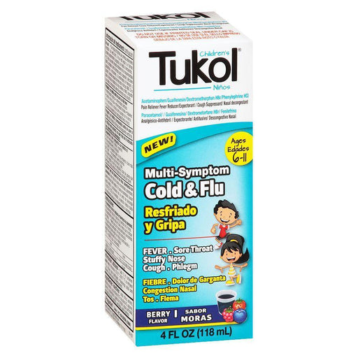 Tukol Tukol Children's Multi-Symptom Berry Flavor Cold & Flu 4 Oz Personal Care