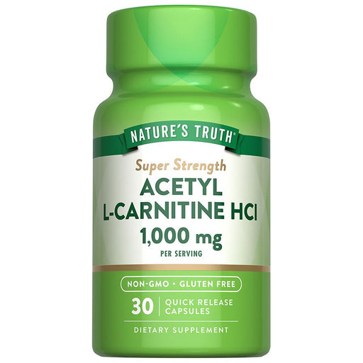 Nature's Truth NT Acetyl L-Crntn Cp 1,000 Mg 30 Rrl Vitamins & Supplements