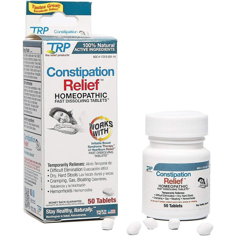 The Relief Products The Relief Products Constipation Fast Dissolving Tablets Vitamins & Supplements White Smoke