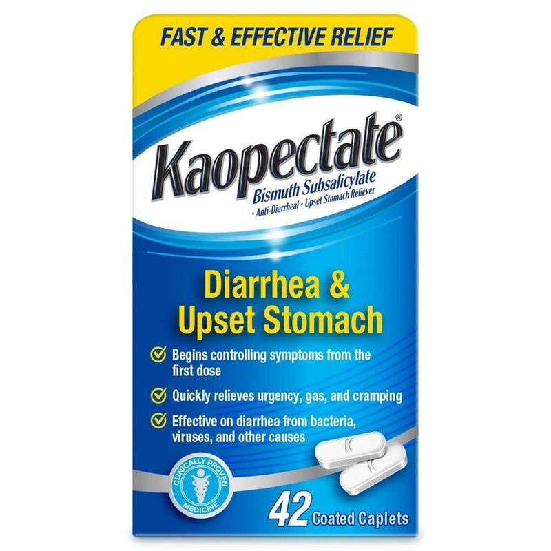 Kaopectate Kaopectate Diarrhea & Upset Stomach Reliever Coated Caplets Health & Beauty White Smoke