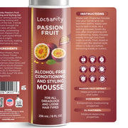 Locsanity Locsanity Passion Fruit Alcohol-Free Conditioning and Styling Mousse, Rolling, Twisting, Locking Mousse- Dreadlocks, Locs, Sisterlocks, Loose Natural Hair, Braidlocs Locking & Tightening & Moisturizing
