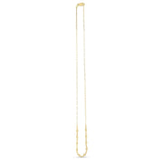 Bids.com 14k Yellow Gold Bead Paperclip Necklace Necklaces