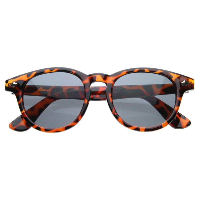 zeroUV Retro Dapper P3 Key Hole Horned Rim Sunglasses 8308 Sunglasses