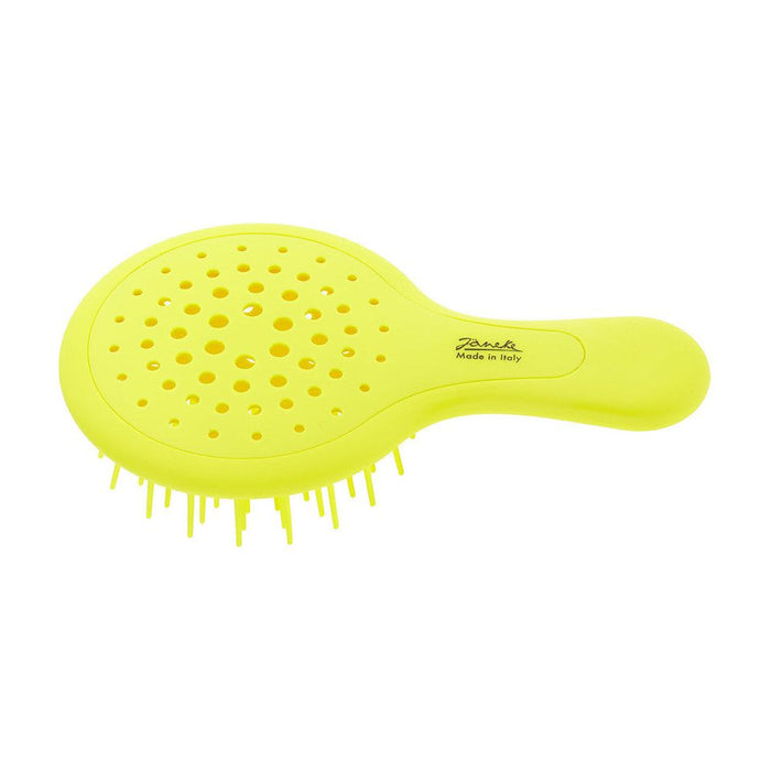 Janeke Mini SuperBrush Yellow Hair Brush