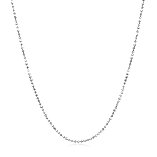 Bids.com 14k White Gold Bead Chain 1.0mm Necklaces