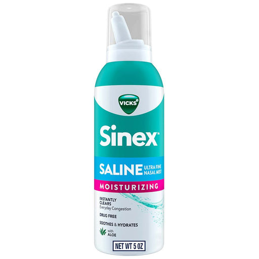 Vicks Vicks Sinex Saline Ultra Fine Nasal Mist Spray With Aloe, 5 Oz Health Care