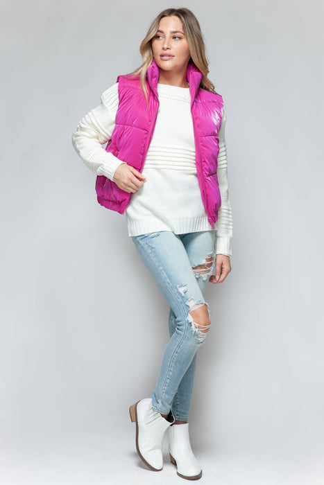 Snobbish Fine Fur Lining Quilted Vest