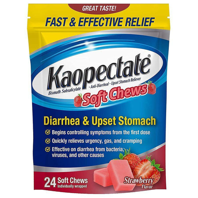 Kaopectate Kaopectate Diarrhea & Upset Stomach Soft Chews Strawberry Health & Beauty