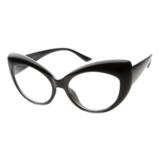 zeroUV Retro 1950's Pointed Cat Eye Clear Lens Glasses 9646 Glasses