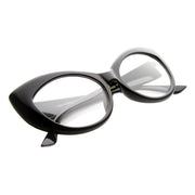 zeroUV Retro 1950's Pointed Cat Eye Clear Lens Glasses 9646 Glasses