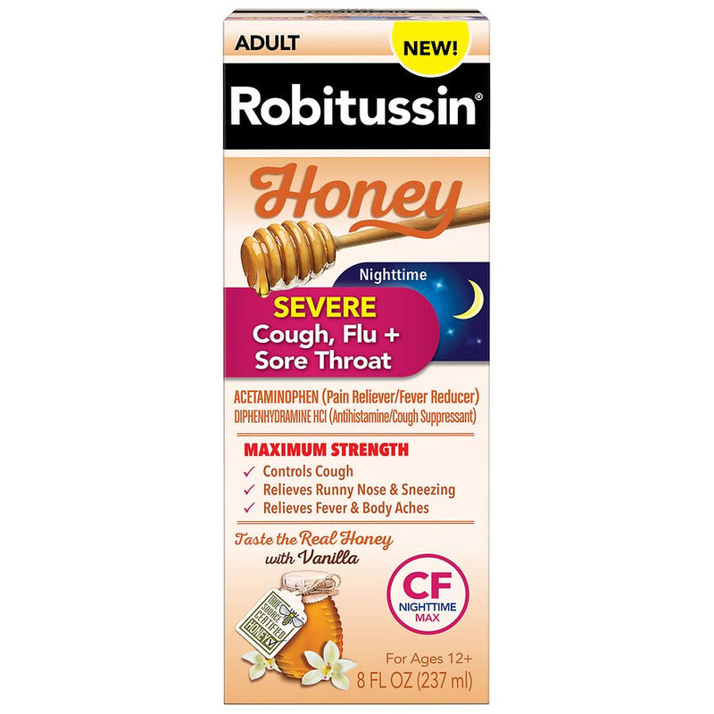 Robitussin Robitussin Adult Max Strength Severe Night Honey Honey