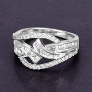 Bids.com 0.72 Carat Genuine White Diamond 14K White Gold Ring (E-F-G Color, VS-SI Clarity) Rings