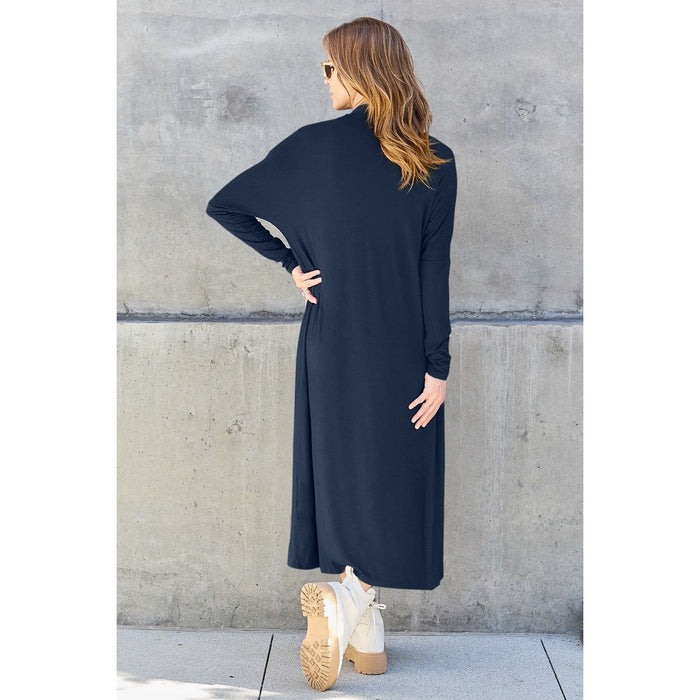 Basic Bae Open Front Long Sleeve Cover Up